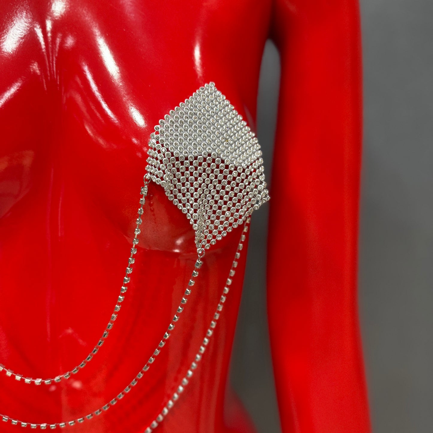 BLACKBOX Nipple Covers Square with Hanging Details