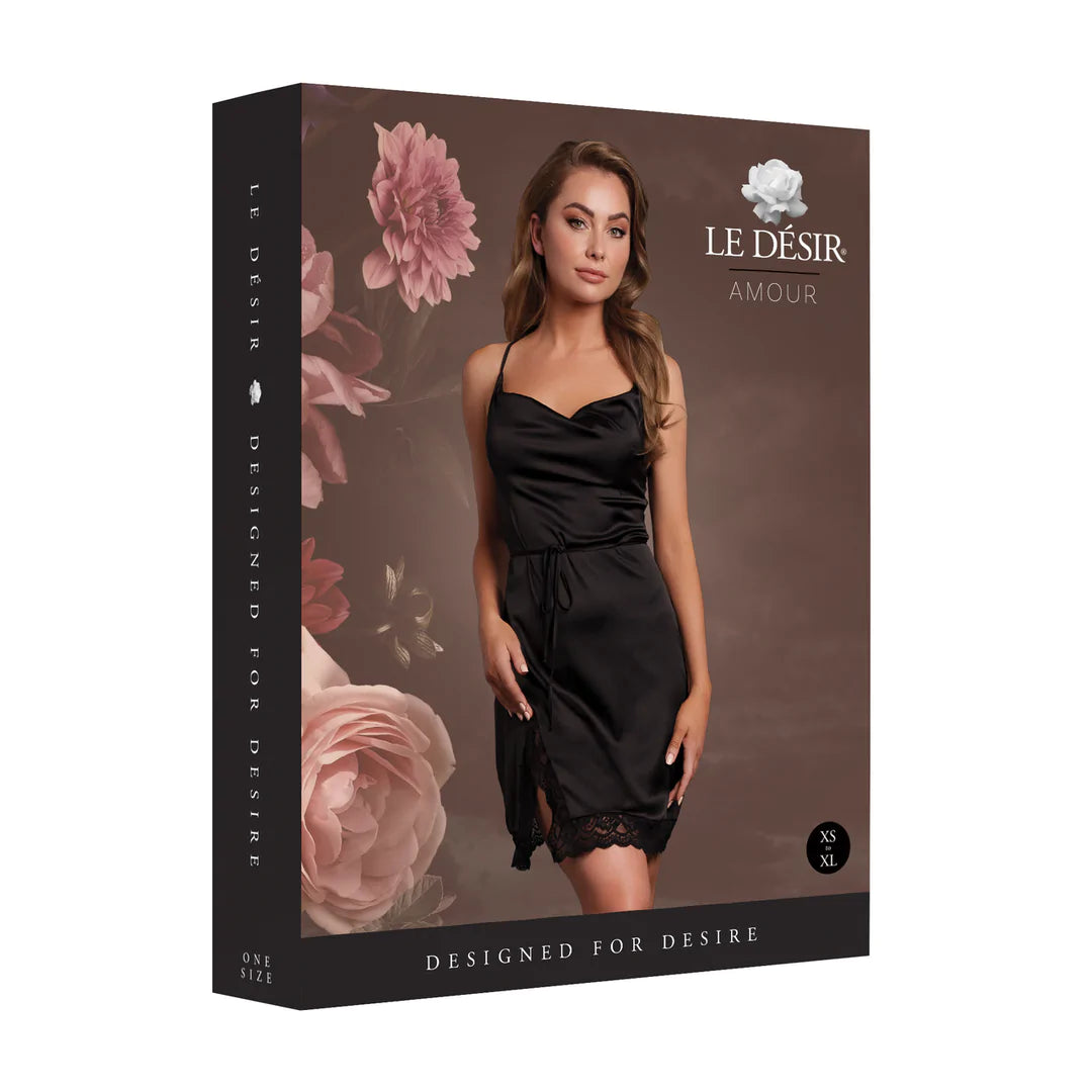 LEDÉSIR Open Back Silk Dress