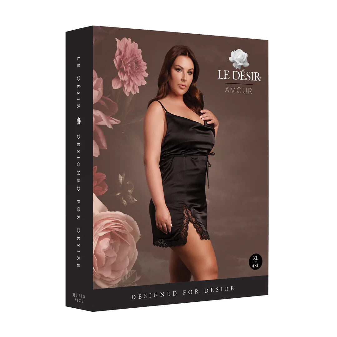 LEDÉSIR Open Back Silk Dress