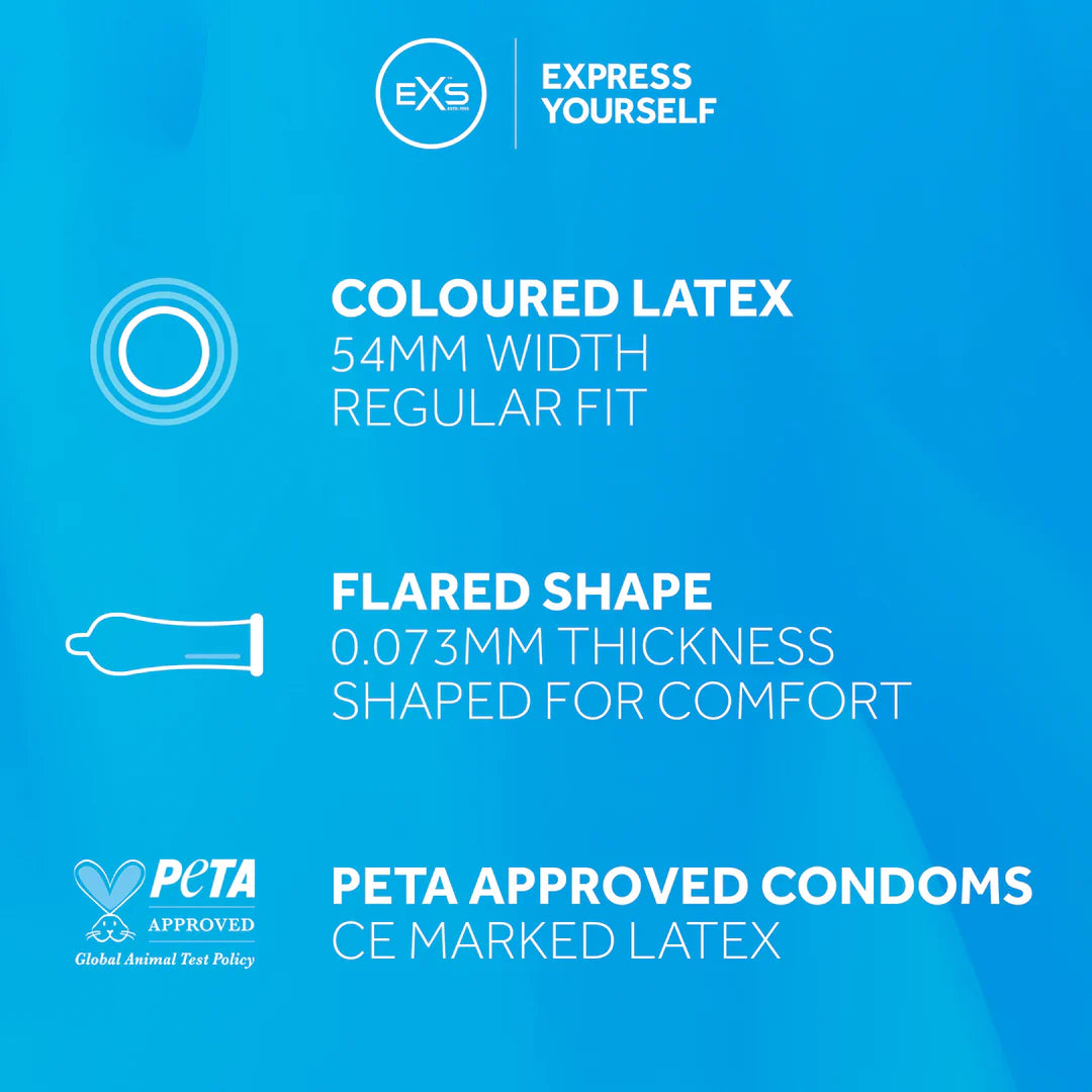 EXS Black Latex Condom (Per Unit)