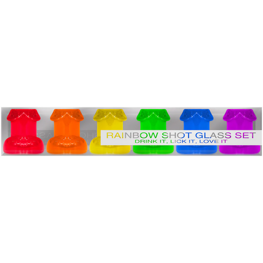 KHEPERGAMES Rainbow Shot Glass Set