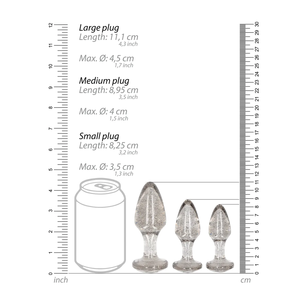 OUCH! Acrylic Butt Plug Set