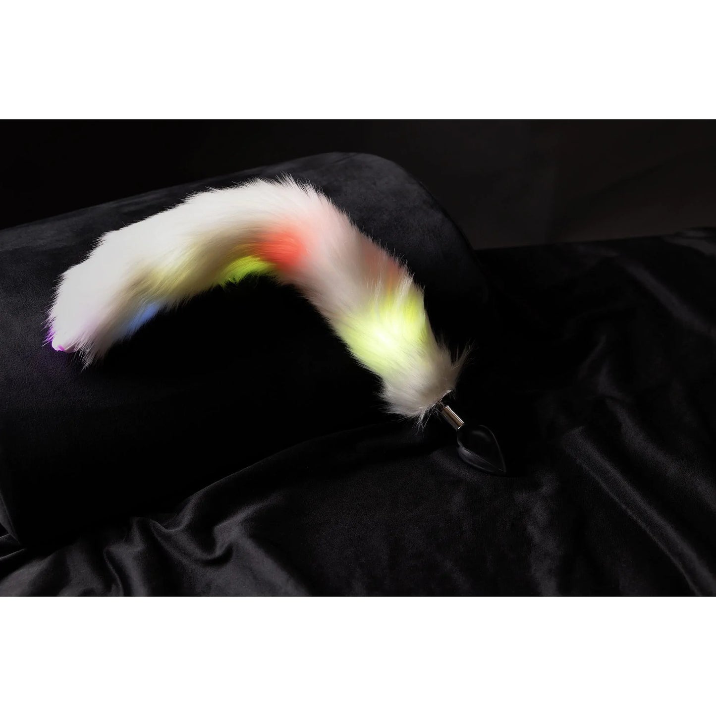 OUCH! Light-Up Fox Tail with Metal Butt Plug