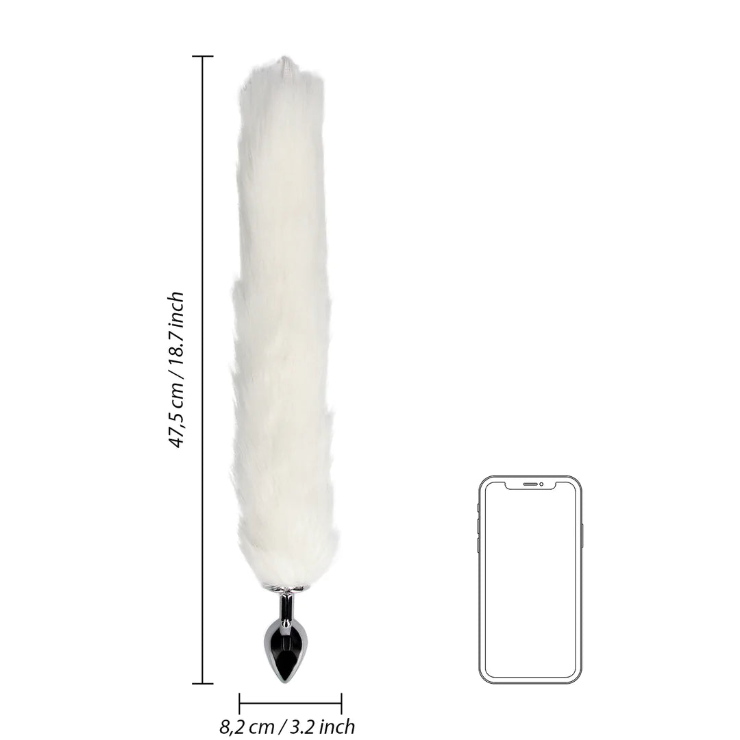 OUCH! Light-Up Fox Tail with Metal Butt Plug