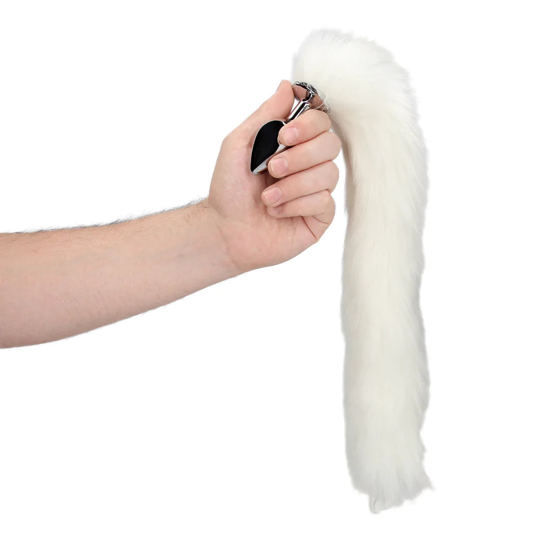 OUCH! Light-Up Fox Tail with Metal Butt Plug
