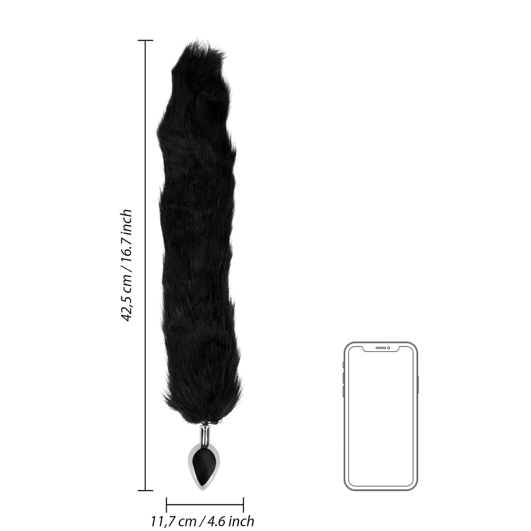OUCH! Fox Tail with Metal Butt Plug