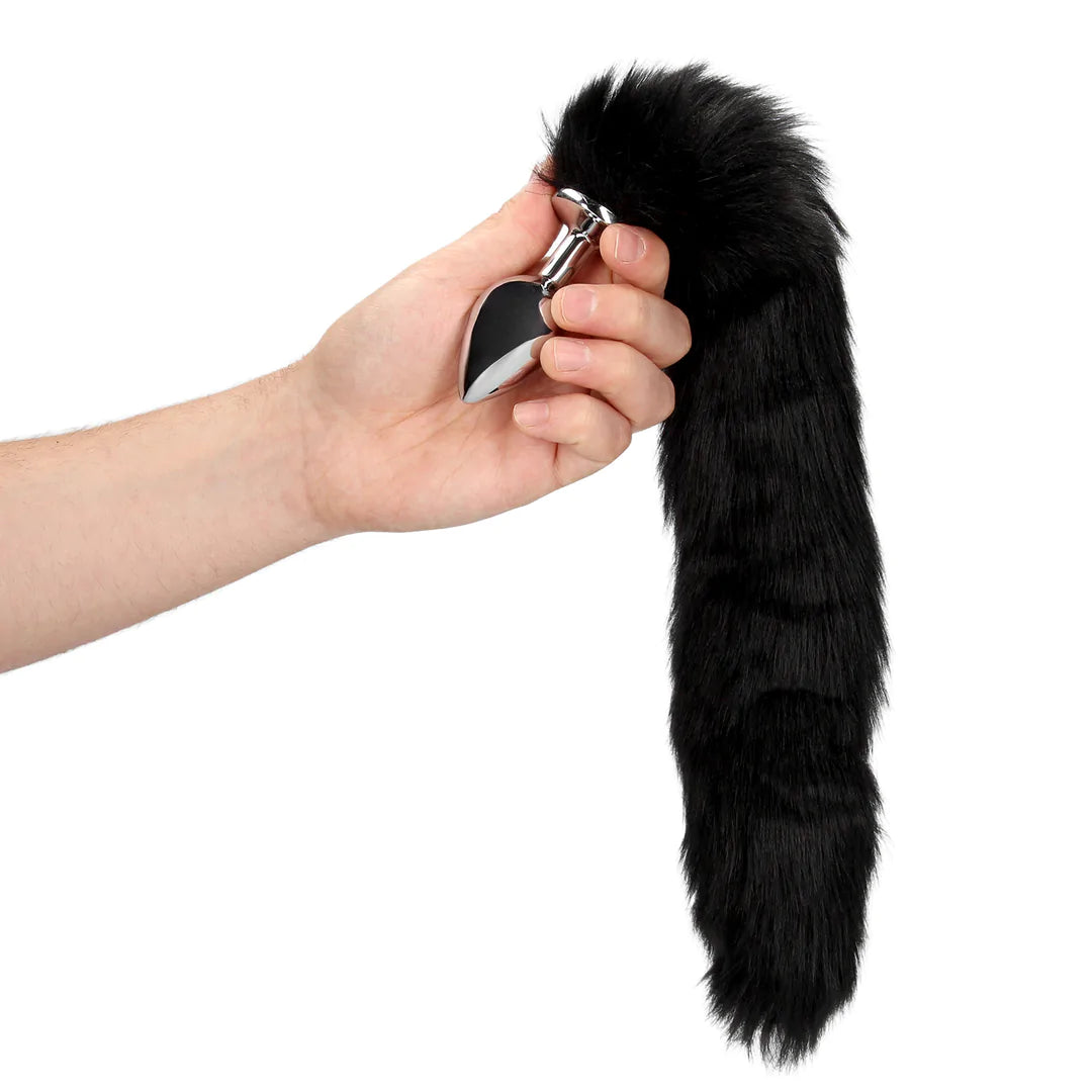 OUCH! Fox Tail with Metal Butt Plug