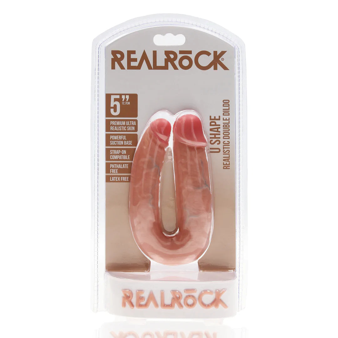 REALROCK U Shaped Double Dildo 5”/12,7cm