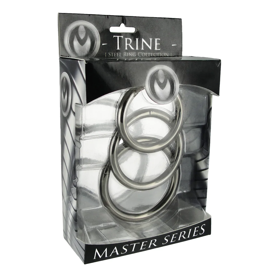 MASTERSERIES Trine Steel Cockring Collection