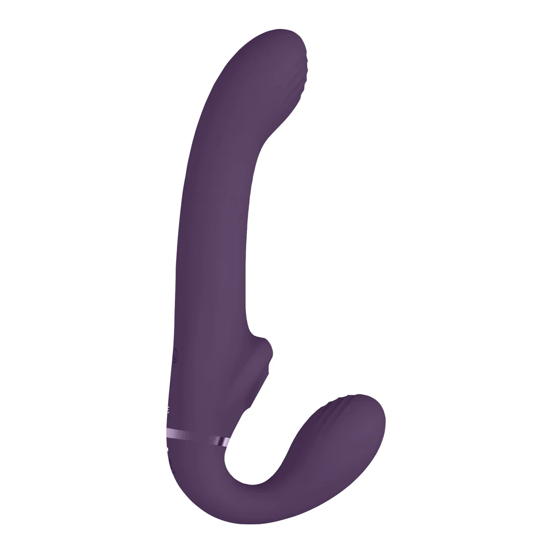 VIVE Ai Dual Vibrating & Air Wave Tickler Strapless Strap-on