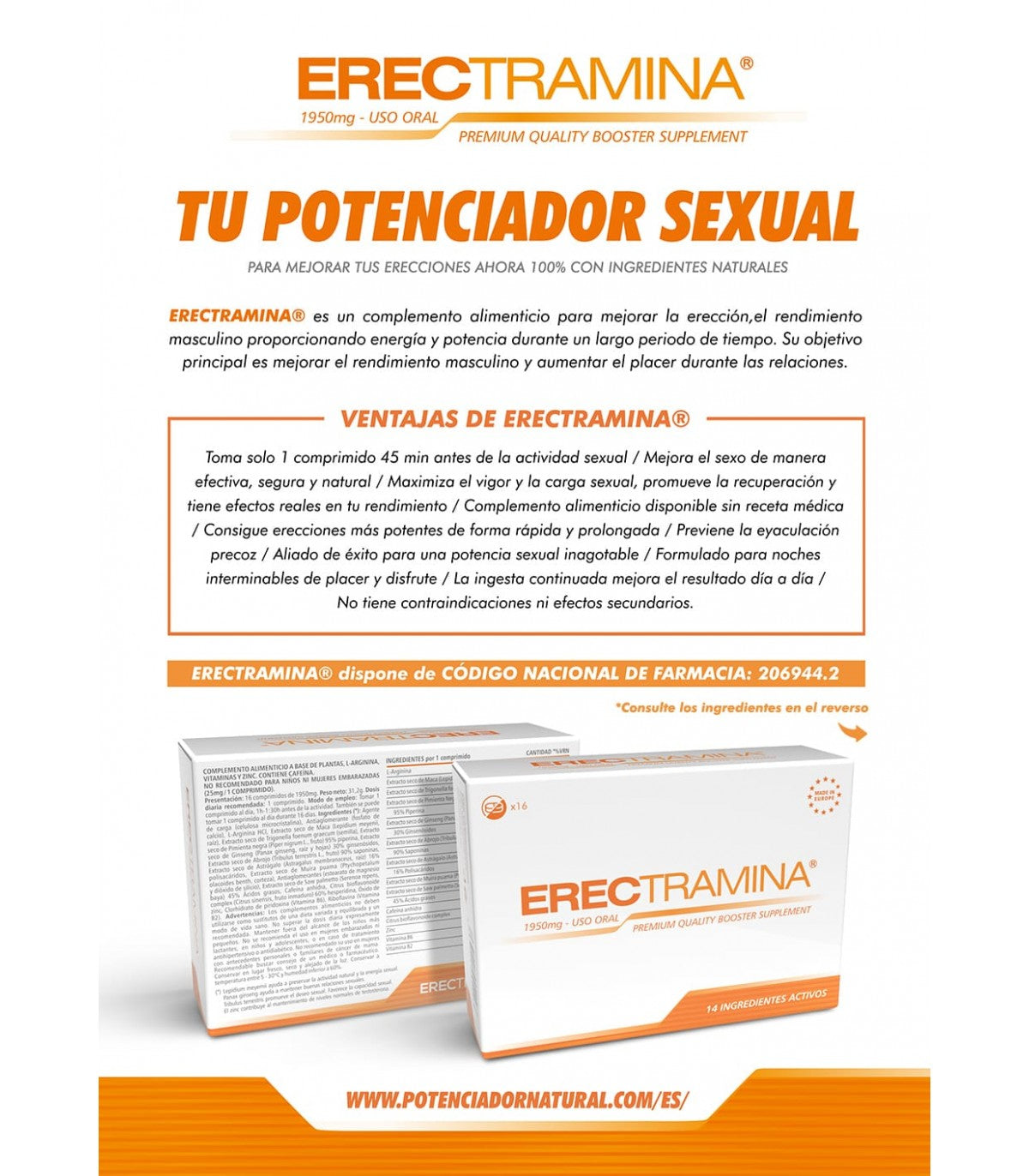 MSR Erectramina 16 Caps