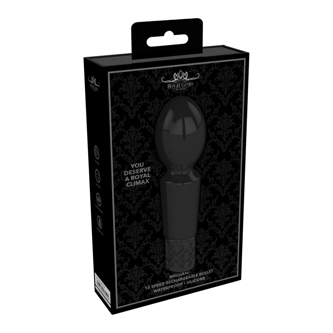 ROYALGEMS Brilliant Mini Wand Vibrator