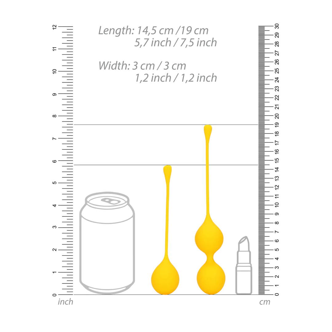 LOVELINE Silicone Kegel Balls Training Set - Carambola
