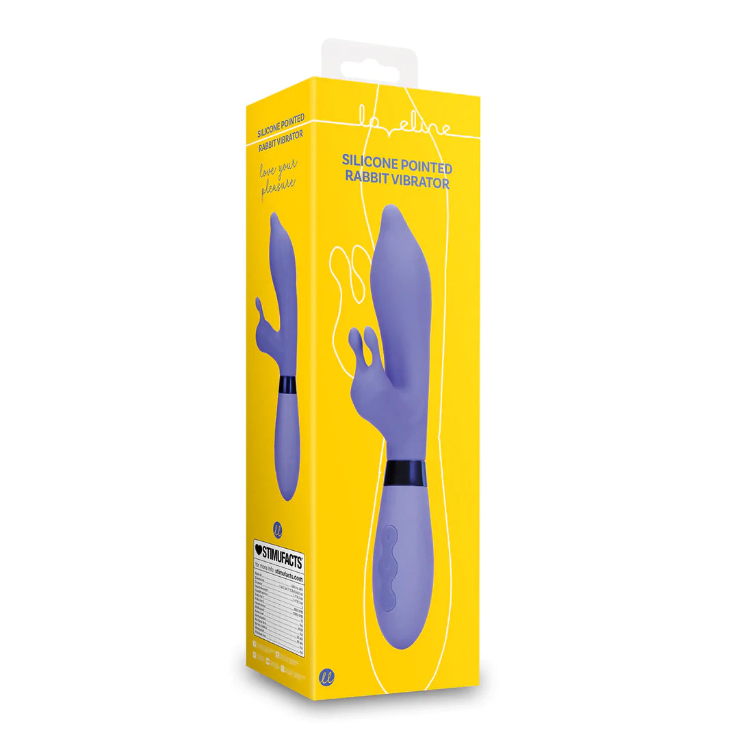 LOVELINE Silicone Pointed Rabbit Vibrator - Protanopia