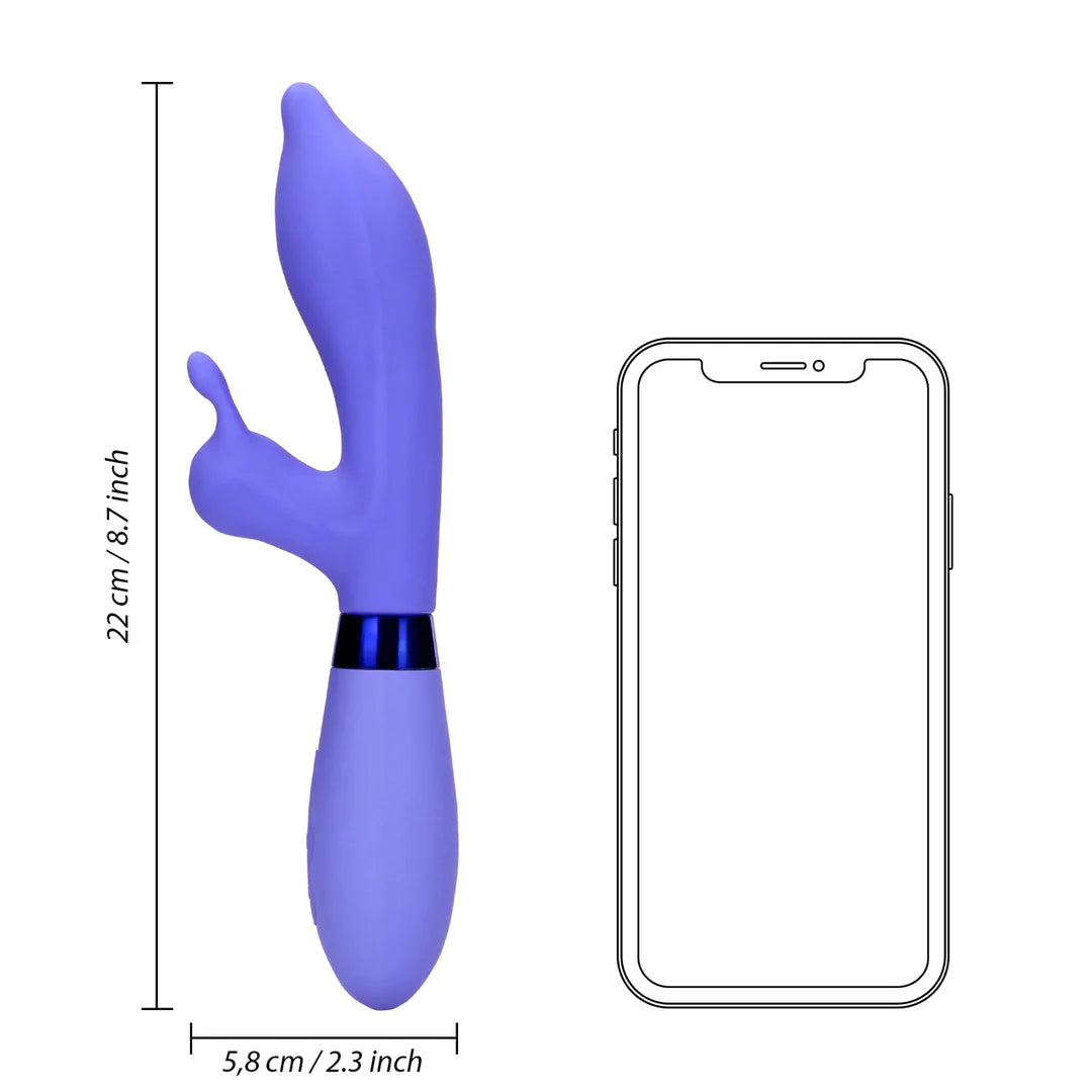 LOVELINE Silicone Pointed Rabbit Vibrator - Protanopia