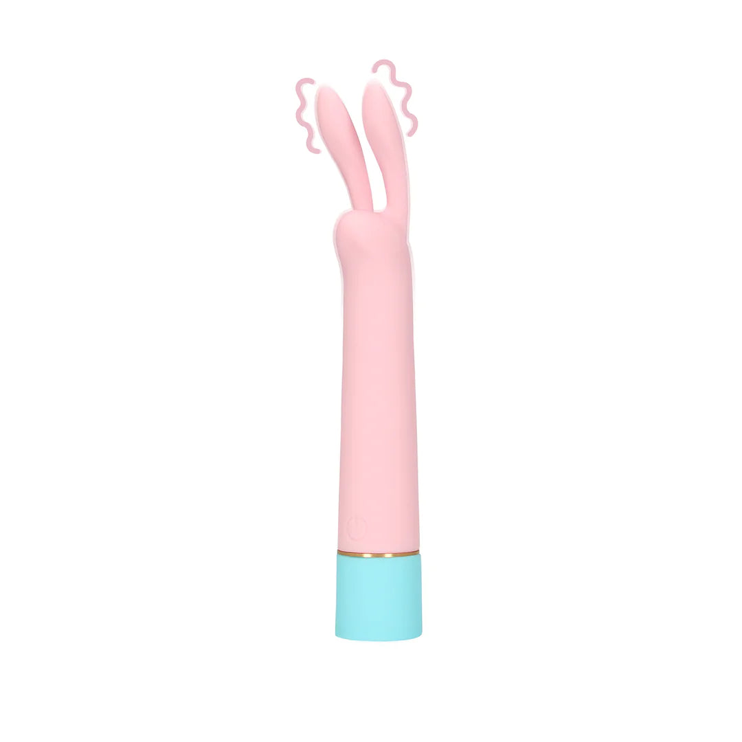 LOVELINE Mini Rabbit Vibrator with USB Charger - Cherry Chiffon