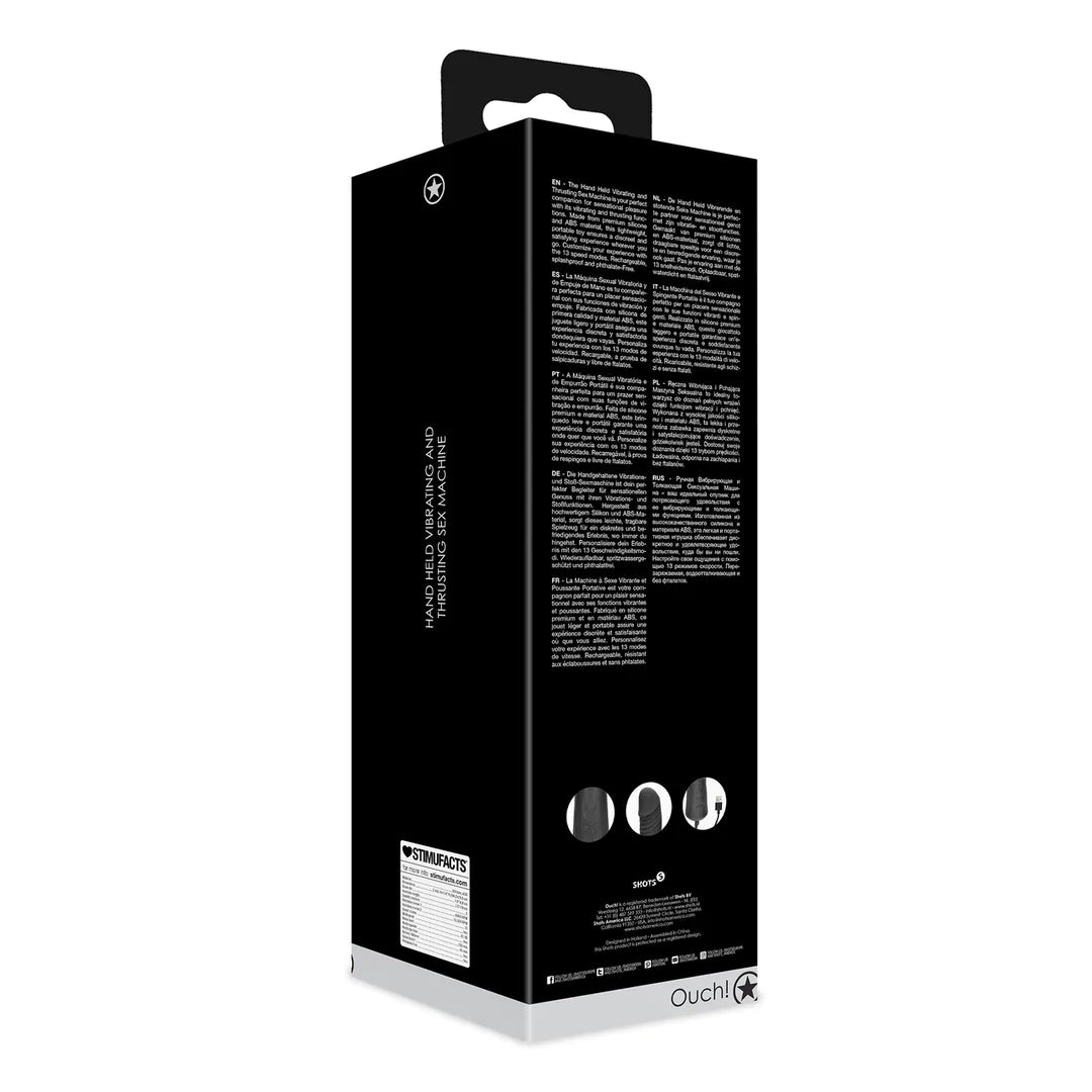 OUCH! Hand Held Vibrating and Thrusting Sex Machine
