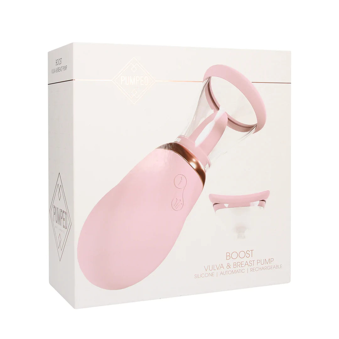 PUMPED Boost - Rechargeable Vulva and Breast Pump - Pink