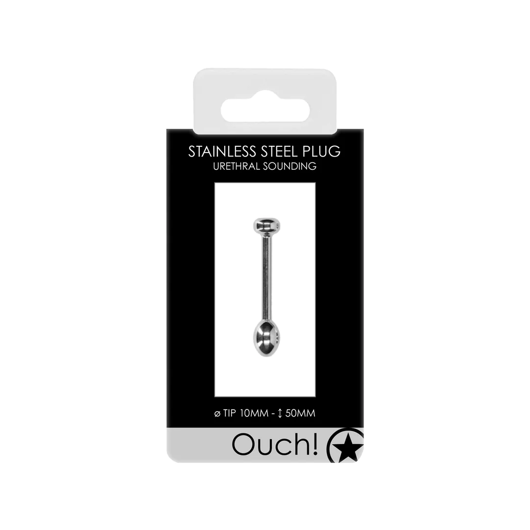 OUCH! Metal Penis Plug - 0.4" / 10 mm