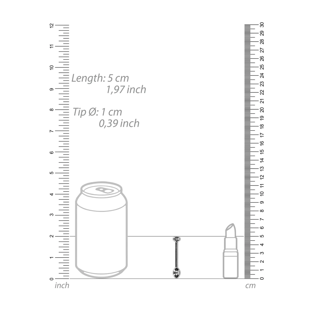 OUCH! Metal Penis Plug - 0.4" / 10 mm