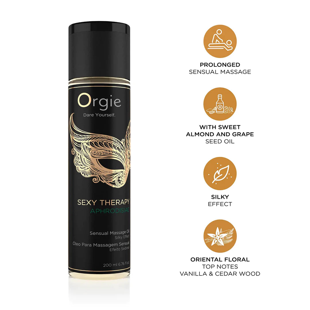 ORGIE Sexy Therapy Aphrodisiac - Massage Oil - 7 fl oz / 200 ml