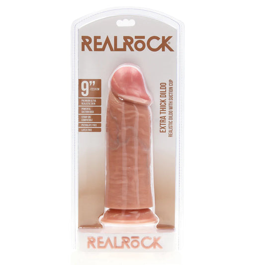REALROCK Extra Thick Straight without Balls 9" / 23 cm - Flesh