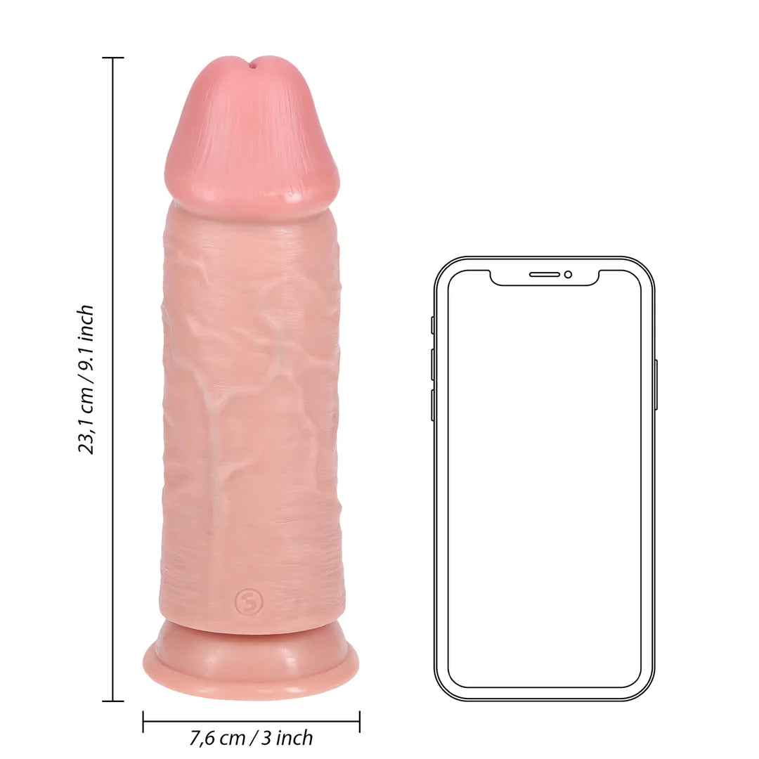 REALROCK Extra Thick Straight without Balls 9" / 23 cm - Flesh