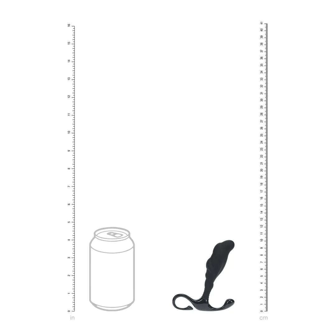 LEVELZ Rippled with Hard Loop Silicone Prostate Massager - S