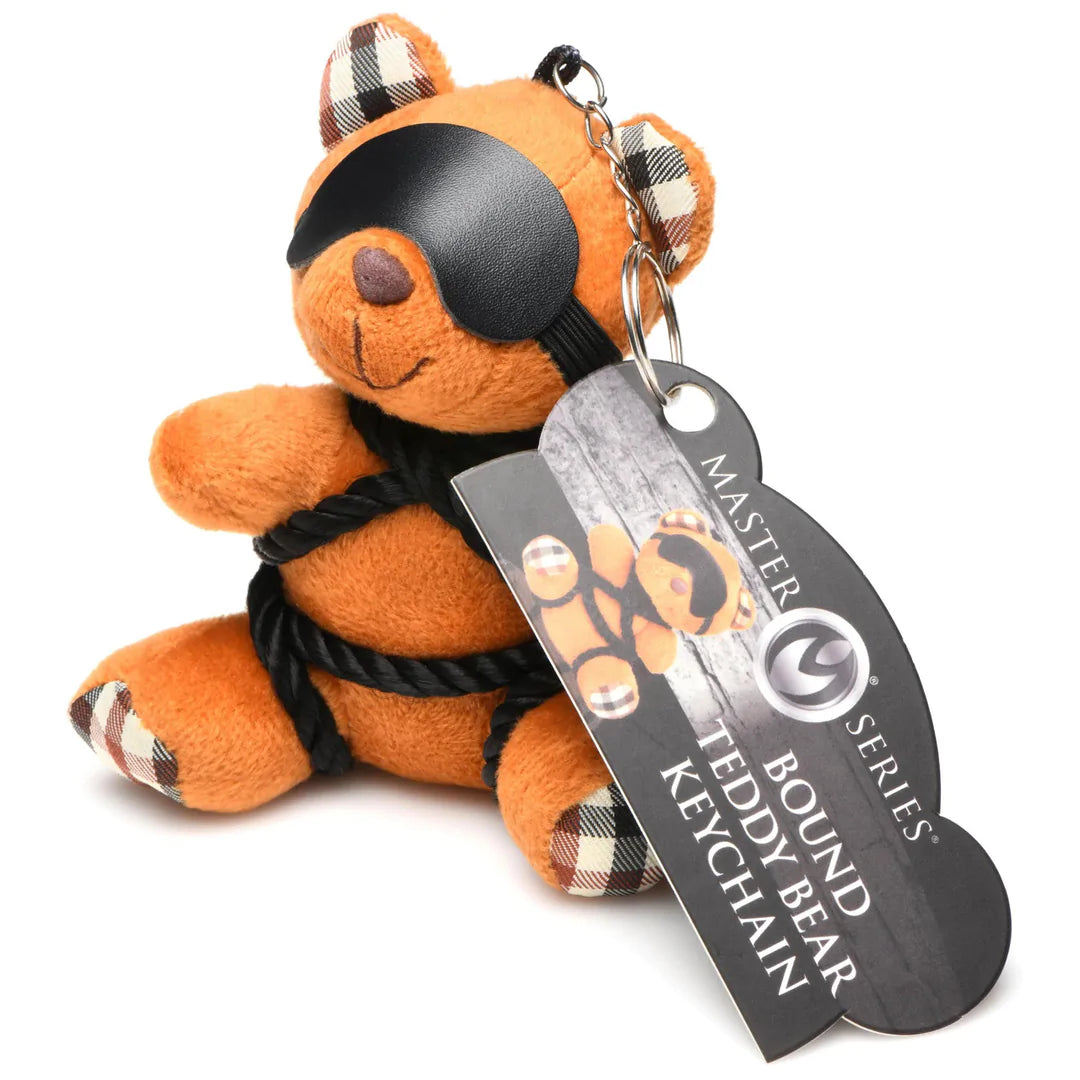 MASTERSERIES Rope Teddy Bear Keychain - Brown
