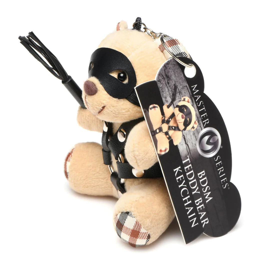 MASTERSERIES BDSM Teddy Bear Keychain - Tan