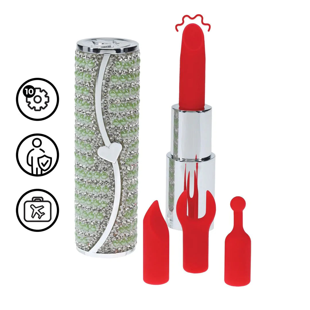 LOVELINE Candy - Lipstick Vibrator with 4 Attachments