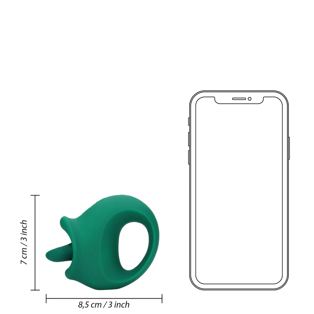 LOVELINE Licking and Vibrating Clitoral Stimulator - Ancient Sea