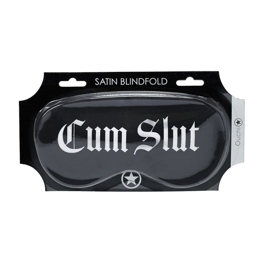 OUCH! Printed Satin Mask - Black