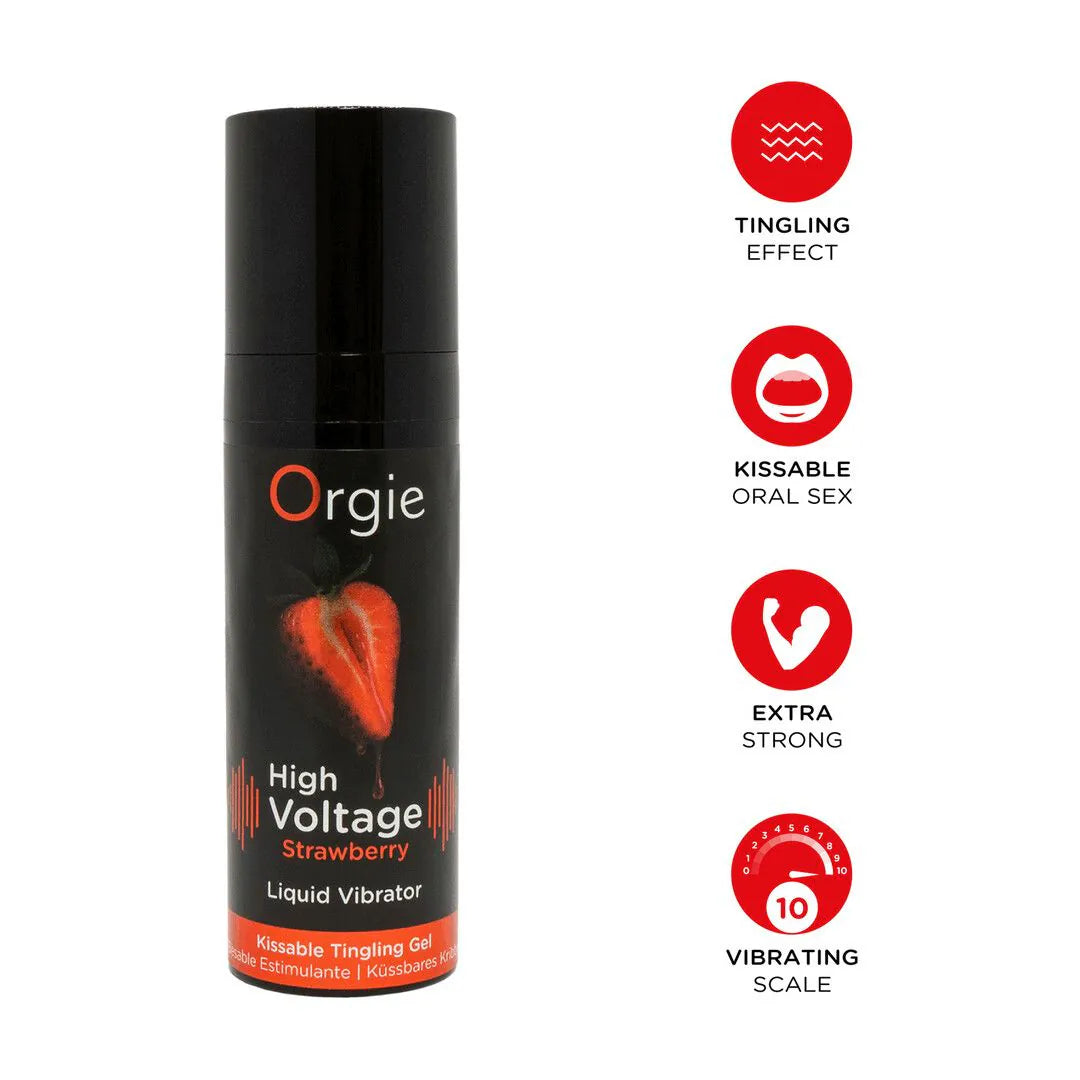 ORGIE High Voltage - Liquid Vibrator - Strawberry
