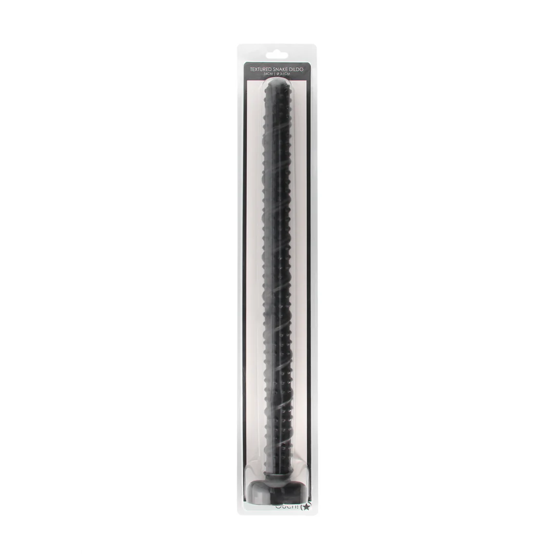 OUCH! Ass Textured Snake Dildo - 22" / 55 cm