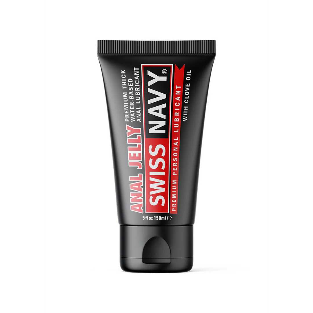 SWISSNAVY Anal Jelly - Premium Thick Waterbased Anal Lubricant with Clove Oil 150 ml