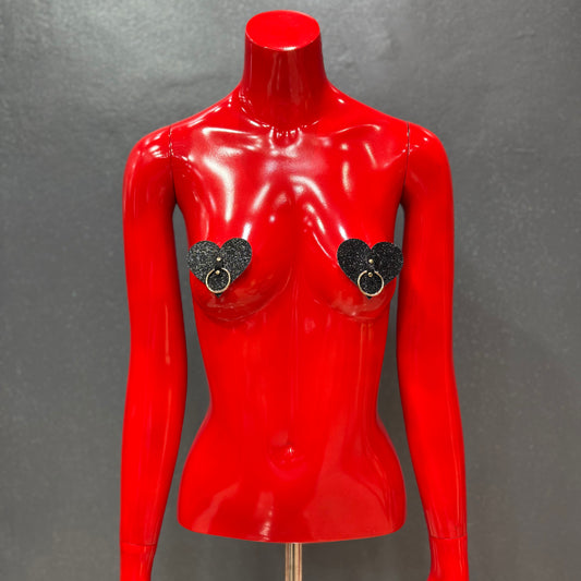 BLACKBOX Nipple Covers with Gold Ring