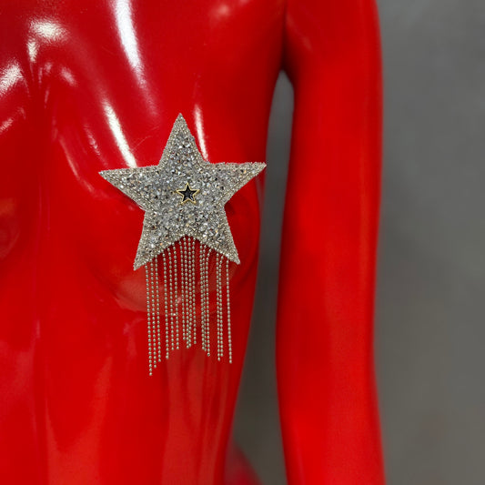 XBLACKBOX Nipple Covers Bling Star with Hanging Details