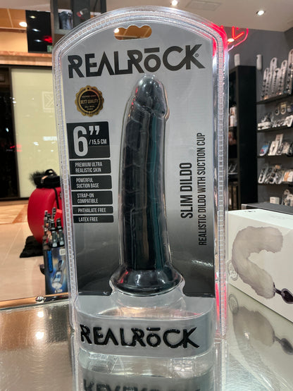 REALROCK Slim Realistic Dildo with Suction Cup