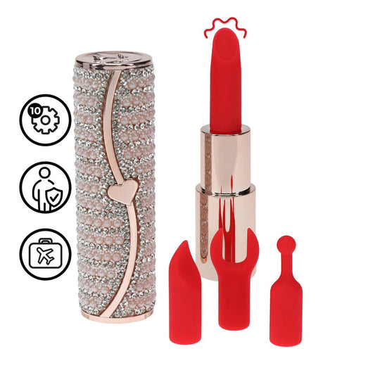 LOVELINE Candy - Lipstick Vibrator with 4 Attachments