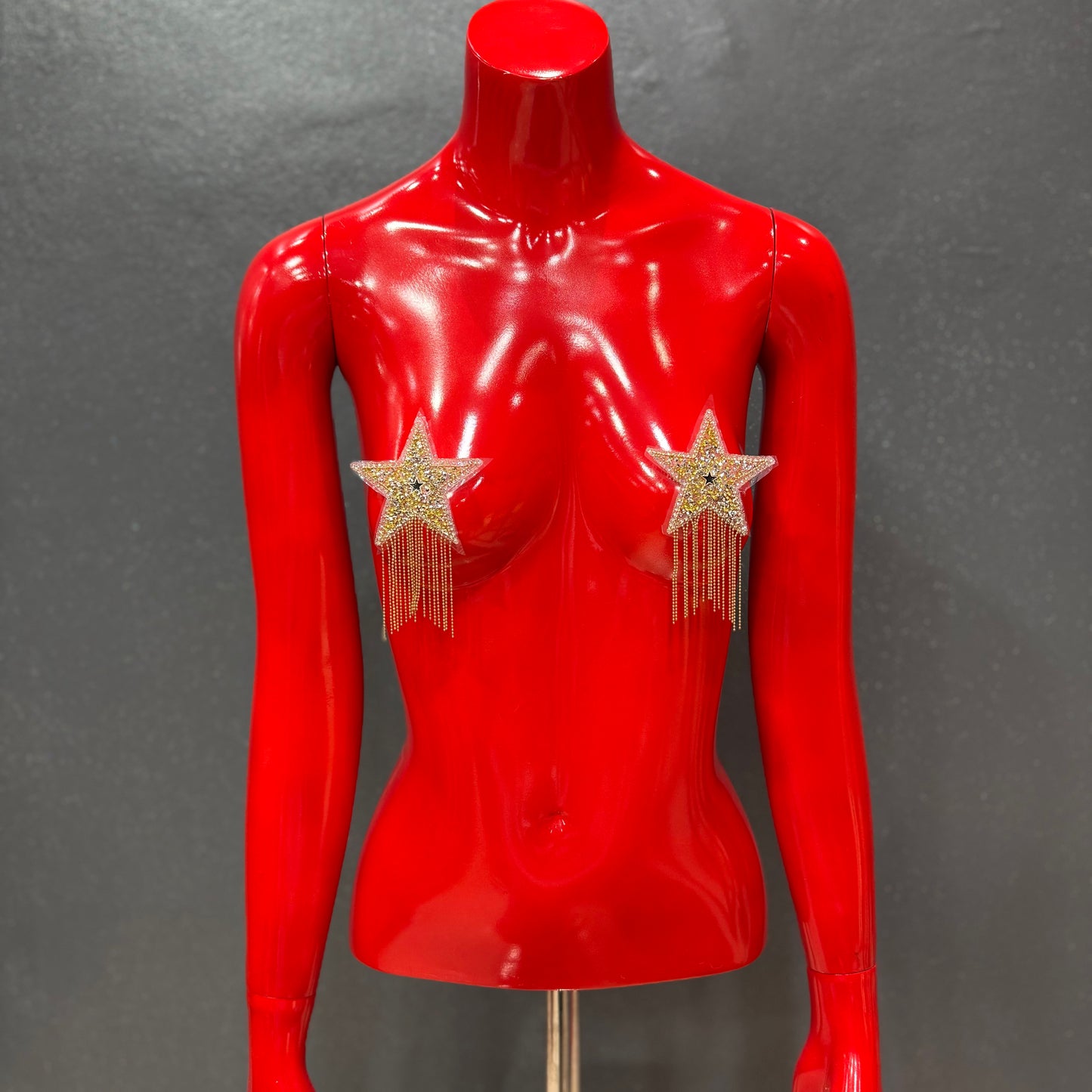 XBLACKBOX Nipple Covers Bling Star with Hanging Details