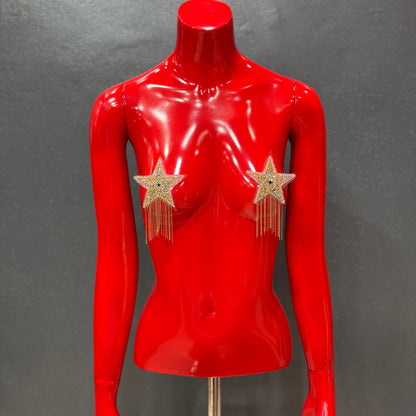 XBLACKBOX Nipple Covers Bling Star with Hanging Details