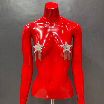 XBLACKBOX Nipple Covers Bling Star with Hanging Details