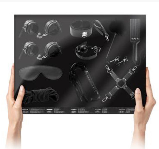 INTOYOU Bondage Set with 11 Pieces - Black