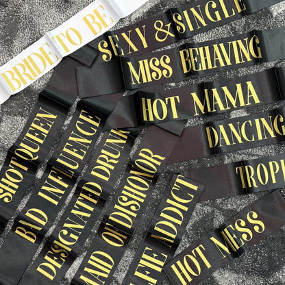 BLACKBOX Bride and Funny Team Bride 12 Pack Belts