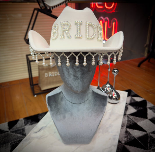 BLACKBOX Bride Cowgirl Fancy Hat