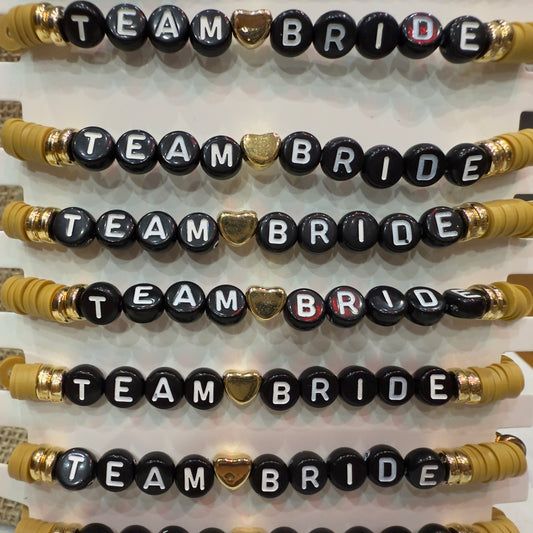 XBLACKBOX 12 Pack Bracelets Gifts Bride - Team Bride
