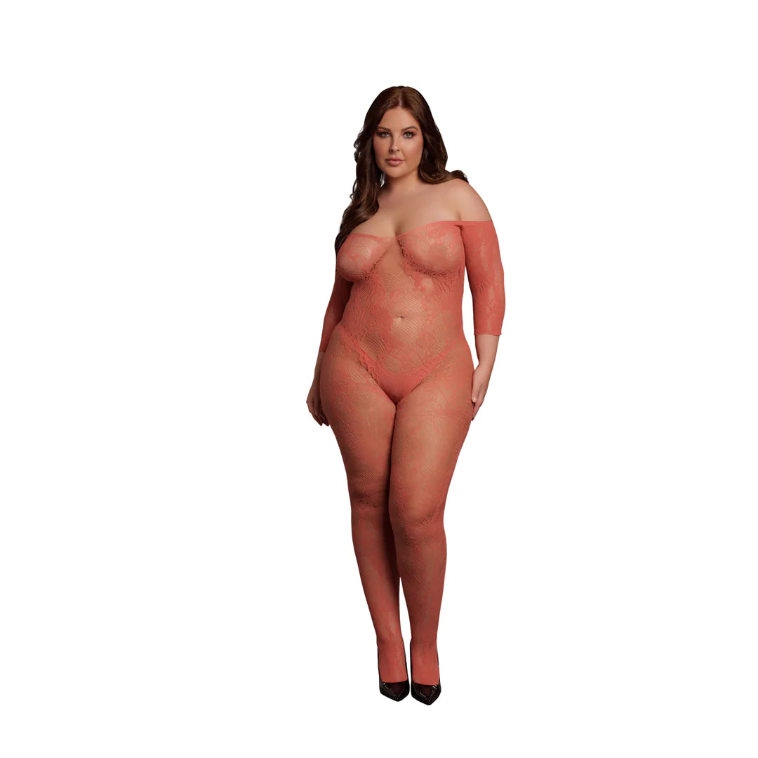 LEDÉSIR Lace Long-Sleeved Bodystocking