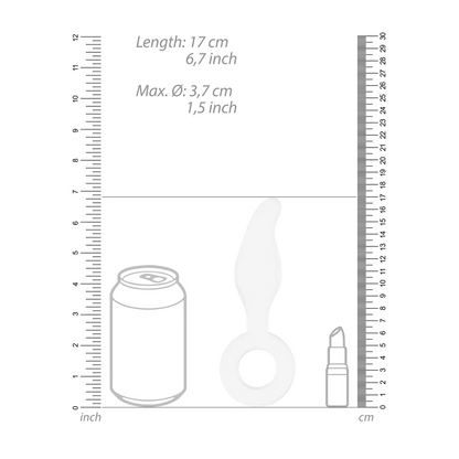 CHRYSTALINO Gripper Glass Dildo with Ring