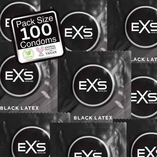 EXS Black Latex Condom (Per Unit)